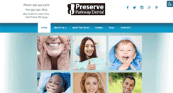 Desktop Screenshot of preserveparkwaydental.com